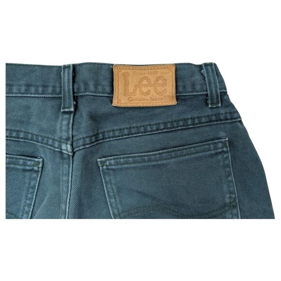 LEE Green Denim Jeans Tapered Leg Made in USA - Picture 9 of 15